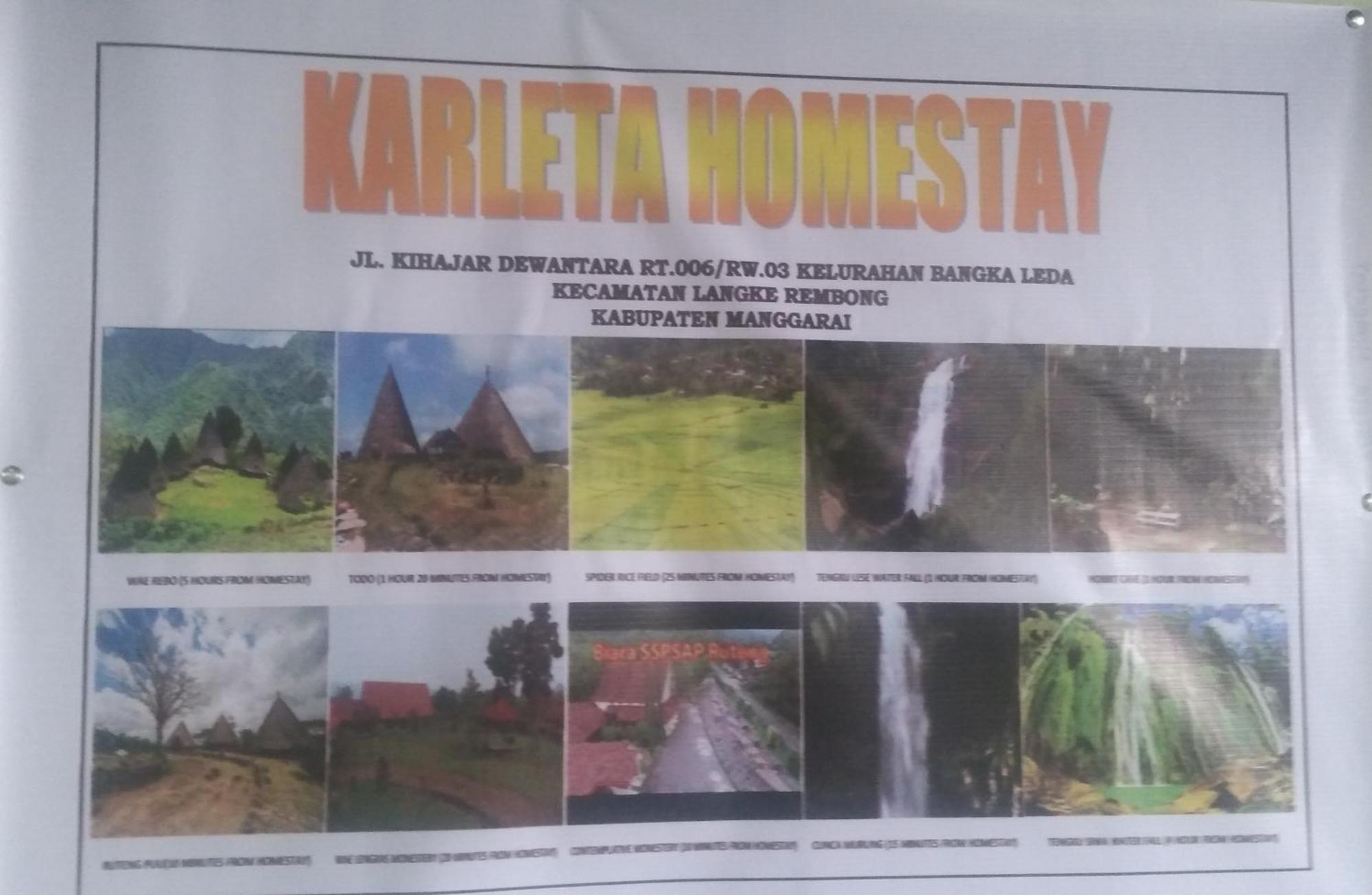 Karleta Homestay Ruteng Kültér fotó
